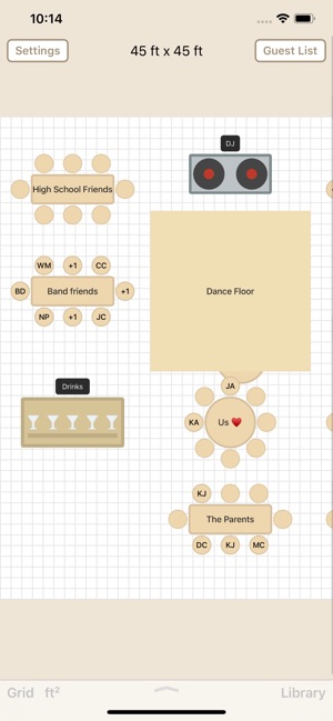 Seat Puzzle for Floor Plans