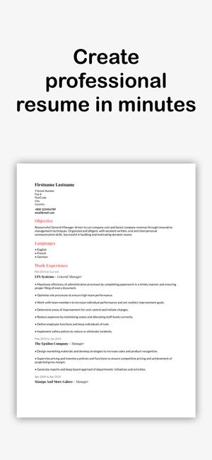 Professional Resume Builder(圖4)-速報App