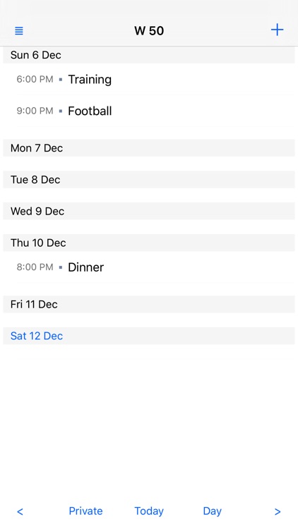 Week View Calendar