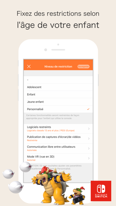 Contrôle parental Nintendo Sw… Contrôle parental Nintendo Sw…