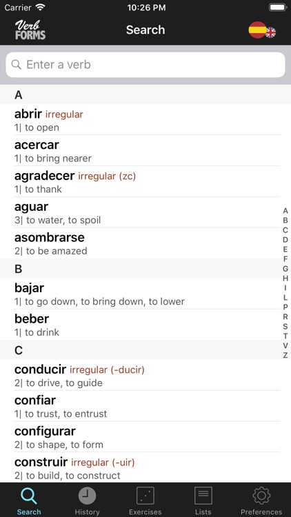 Spanish Verbs & Conjugation