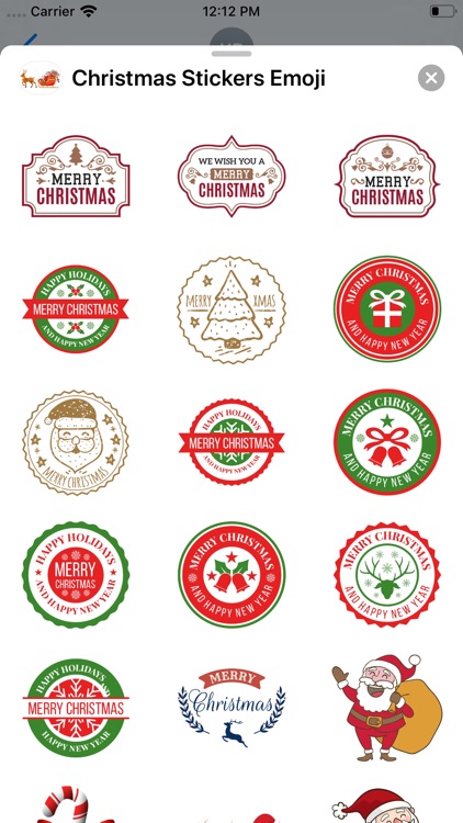 Christmas Stickers Emoji