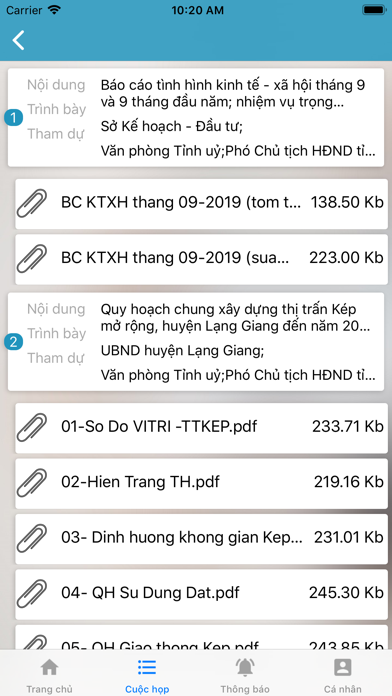 Tài liệu họp - Tỉnh Bắc Giang screenshot 4