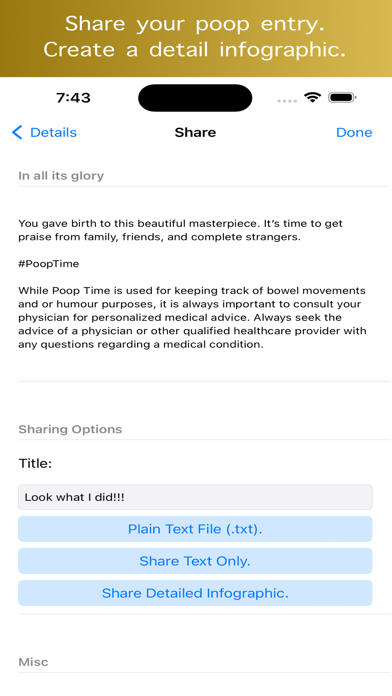 Poop Time Diary Tracker screenshot 3