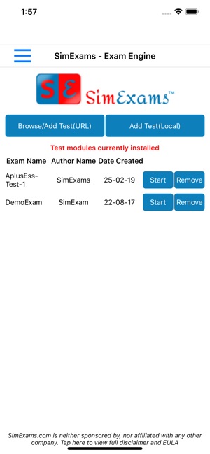 SimExam Exam Engine