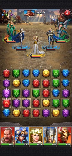 MythWars & Puzzles: RPG Match3 screenshot