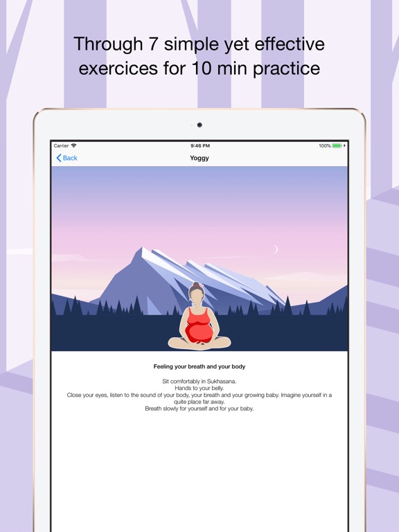 Yoggy: pregnancy yoga workouts screenshot 2