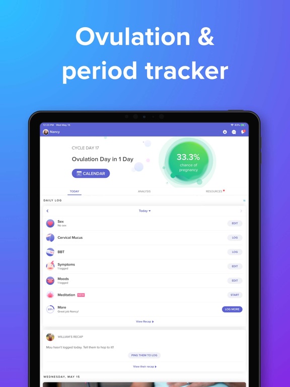 Glow - Ovulation, Fertility & Period Tracker, Menstrual Cycle App screenshot