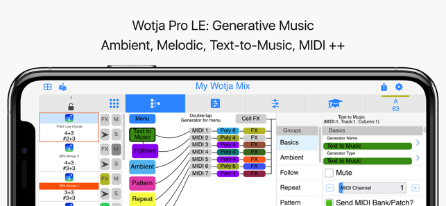 Wotja Pro Le Generative Music On The App Store