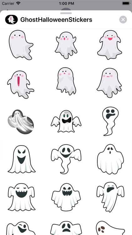 Cute Ghost Stickers Halloween