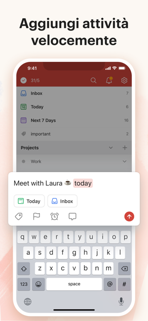 ‎Todoist: To-do list e attività Screenshot