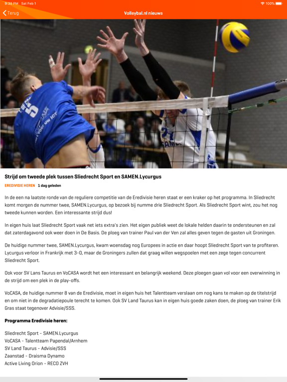 Volleybal.nl - Mijn Volleybal screenshot 4