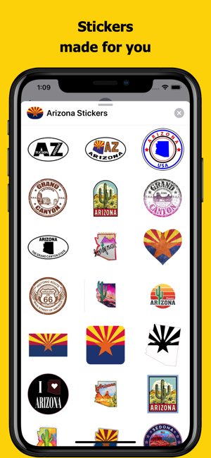 Arizona emojis - USA stickers