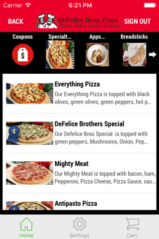 DeFelice Bros Pizza screenshot 3