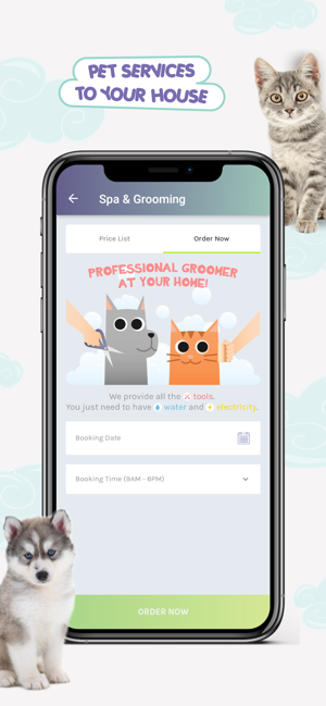 pet grooming services price list