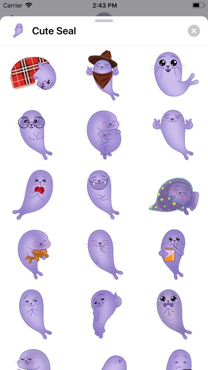 Cute Seal Sticker Pack