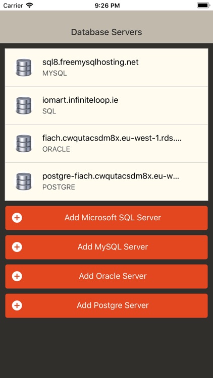 MsSQL,MySQL,Oracle & Postgre