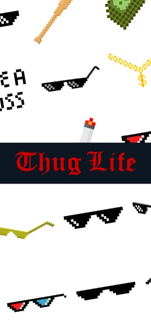 Thug Life Photo Sticker + Emo