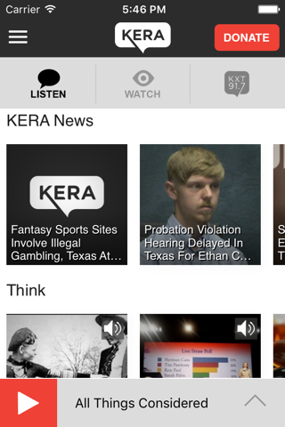 KERA Public Media App - náhled
