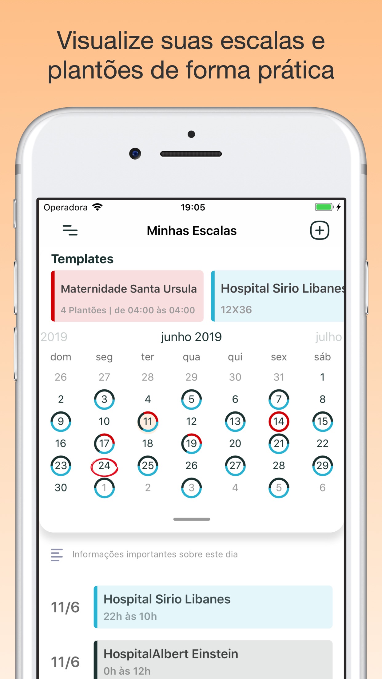 Screenshot do app Plantão Escala - Agenda Fácil