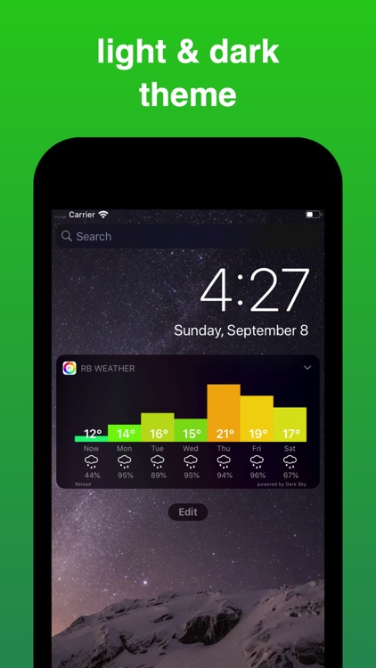 Rainbow Weather Widget