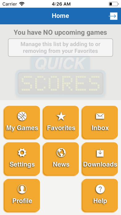 QuickScores screenshot 2