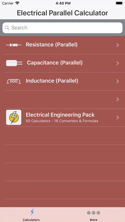 Electrical Parallel Calculator