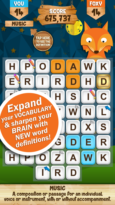 Words with Foxy (without Ads) screenshot 2