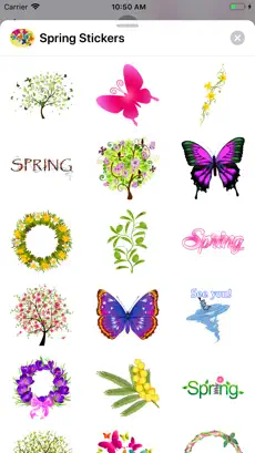 Captura de Pantalla 6 Fluffy Spring Stickers iphone