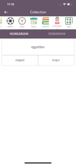 Game screenshot Hungarian Romanian Dictionary hack