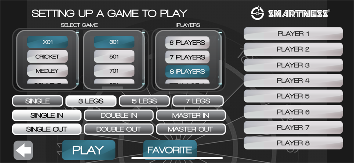 Smartness Electronic Dartboard