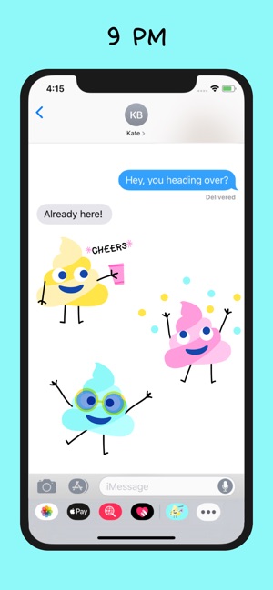 Neon Party Poop Stickers(圖3)-速報App