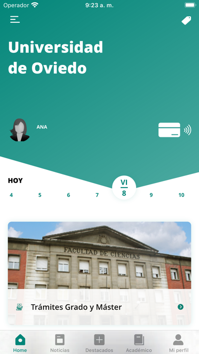 Universidad de Oviedo screenshot 2