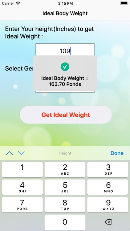 Calculate Ideal Weight screenshot-8