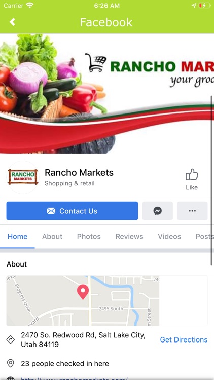 Rancho Markets App