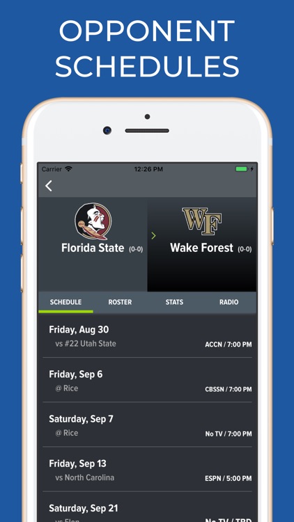 FSU Football Schedules screenshot-6