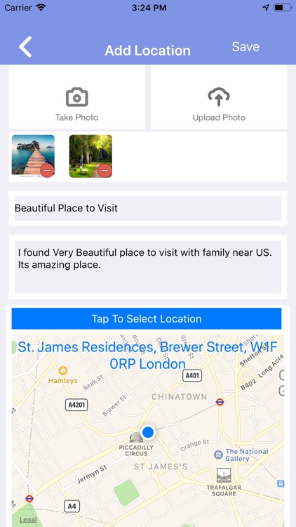 Share Location with Images screenshot-3