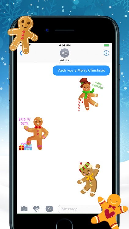 Gingerbread Christmas Stickers