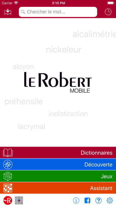Dictionnaire Le Robert Mobile : 4 en 1 Screenshot 1