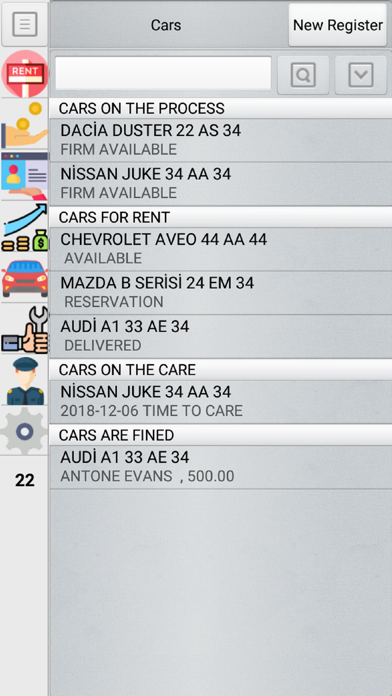 Rent a Car Manager screenshot 2