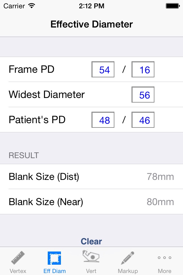 Lens Calc - Optical Dispensing screenshot 3