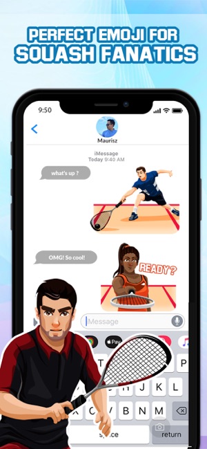 Squash Sport Emojis Stickers