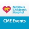 With the CME Events app, clinicians can stay connected, involved, and prepared for Nicklaus Children's Hospital's CME activities