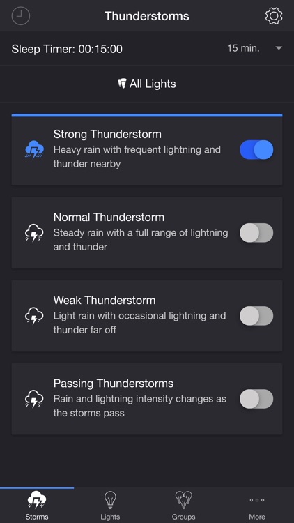 Thunderstorm for Hue