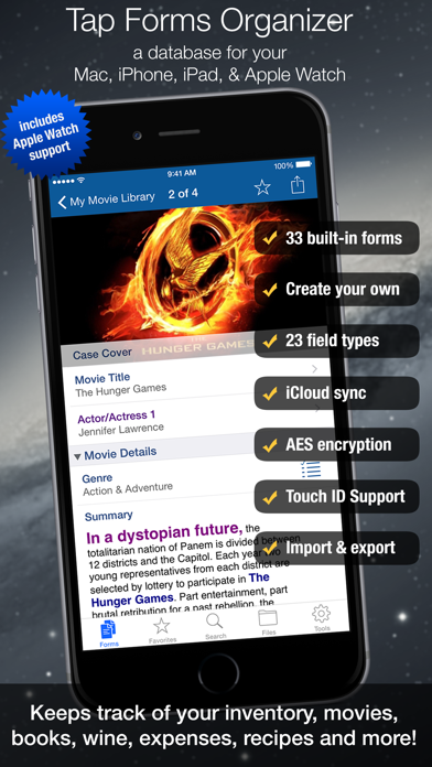 Tap Forms Organizer and Secure Database screenshot