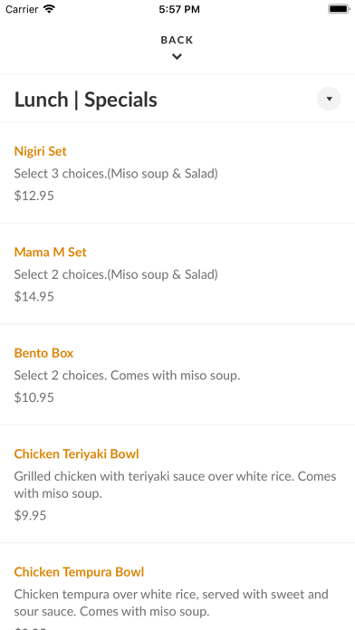 Mama M Sushi screenshot 3