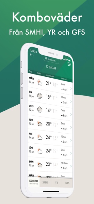 Grönt Väder - jämför SMHI, YR(圖1)-速報App