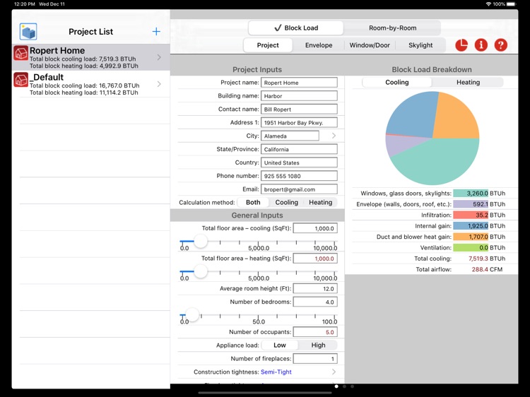 Residential Load Calculator