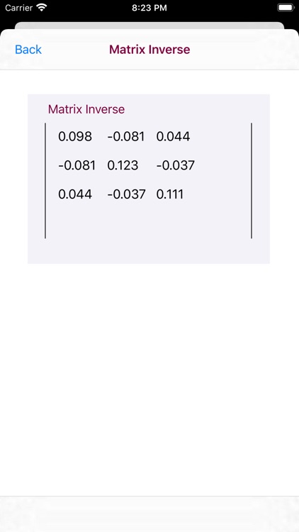 Matrix Inverse Calculator screenshot-8