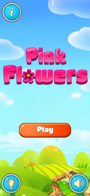 Pink Flower Puzzle Game